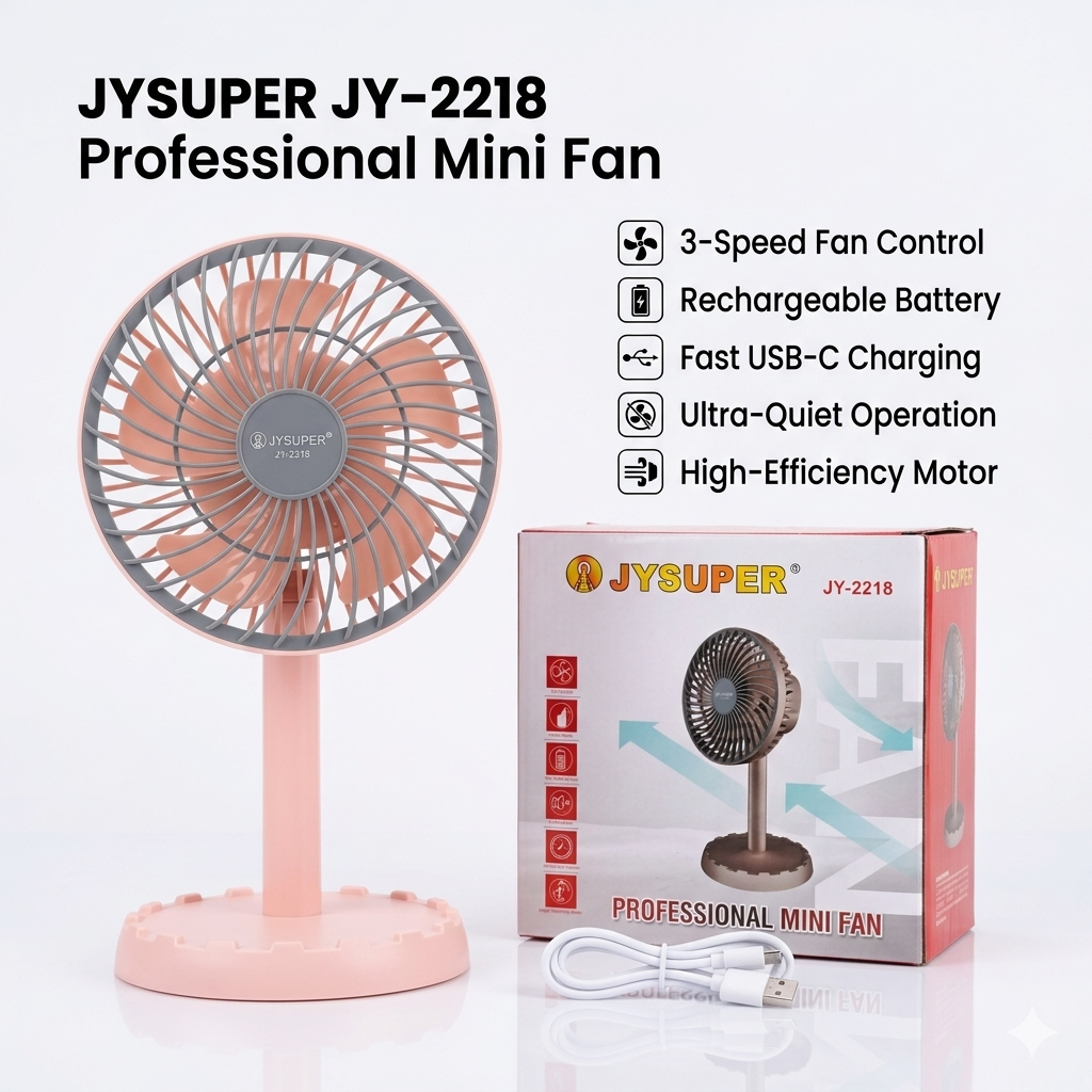 Rechargeable Moving Fan JYSUPER JY-2218 - Image 3